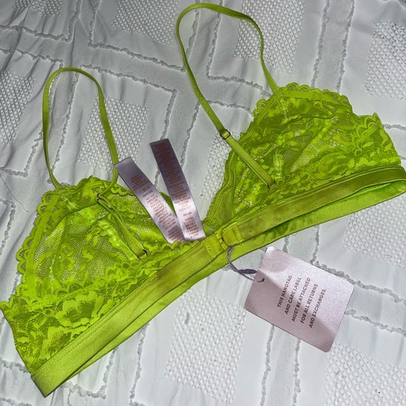 SAVAGE X FENTY GREEN LACE BRA - Picture 2 of 2